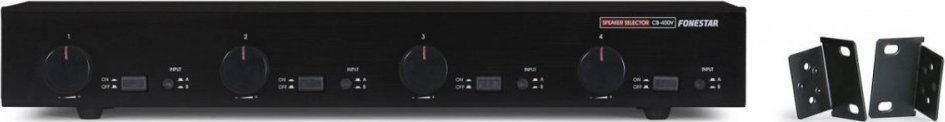 System przekazu sygnału AV Fonestar Fonestar CB-400V Przełącznik regulacji głośności, 4-drożny 8 stereofoniczny przełącznik głośnikowy