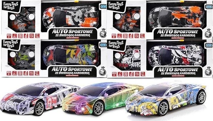 Auto sportowe ze świecącą karoserią Toys for Boys