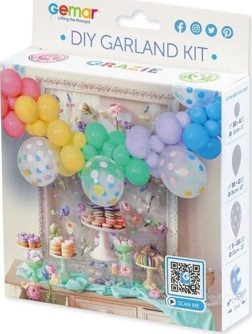 GoDan Girlanda balonowa DIY Makaron 65szt