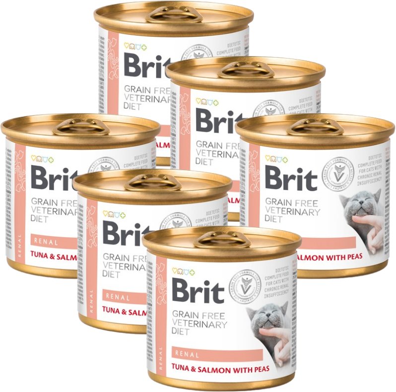 Brit gf veterinary diets cat Renal 6x200g