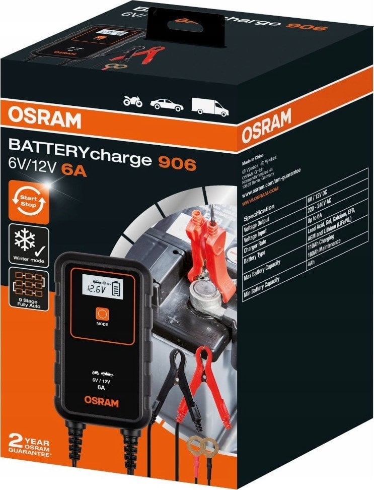 Osram OSRAM įkroviklis 6/12V 6A 110AH