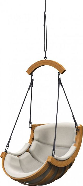 Elior Beżowy wiszący fotel ogrodowy - Pasos 7X