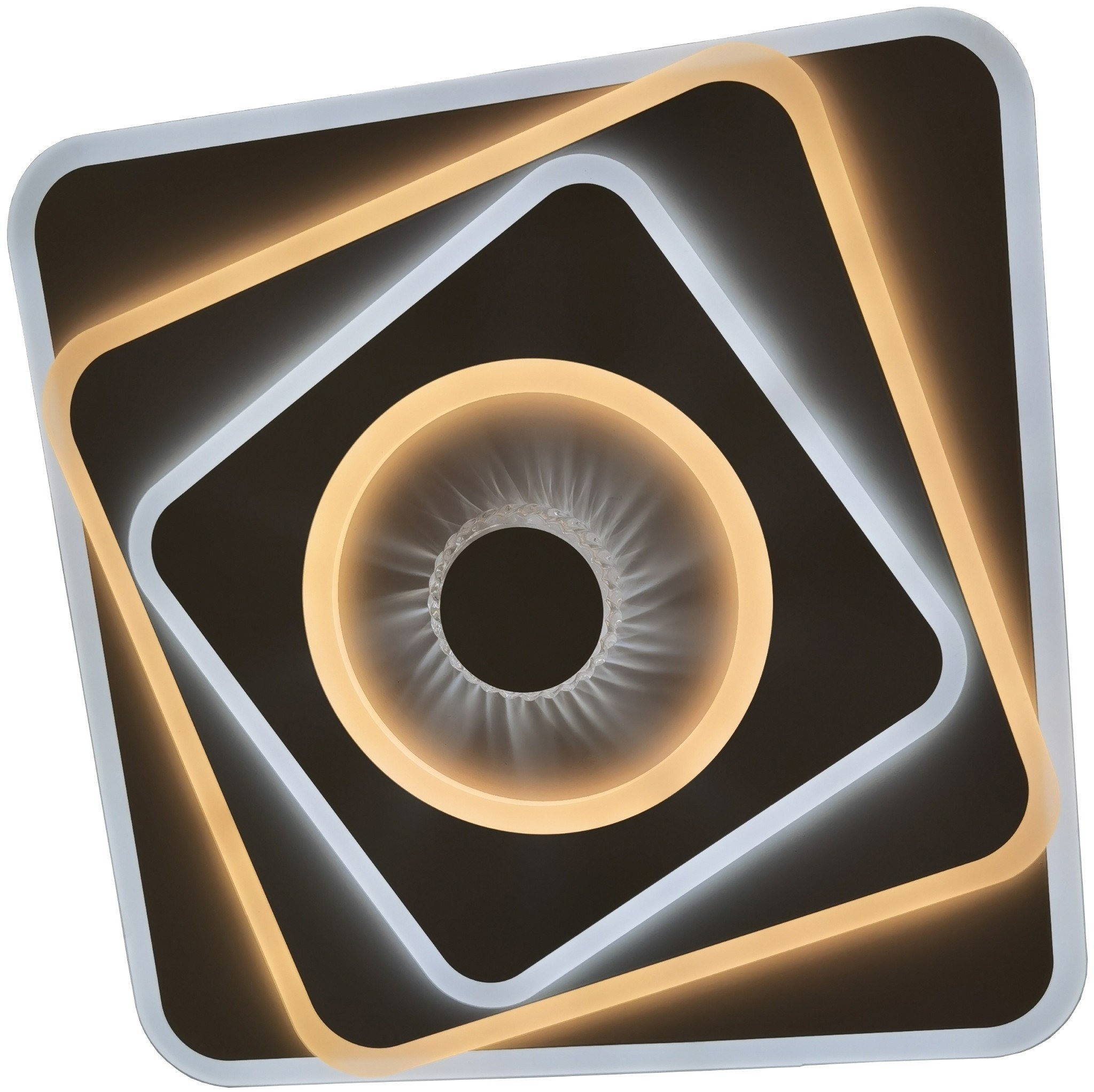 Ceiling LED lamp AVIDE Ewa, 100W(50+50), 3000-6400K, 8250lm, dim, 48x6.5cm, with remote control