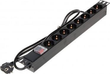 Delta Listwa zasilająca 19" 1U 8x Schuko (PD-8/RACK-N)
