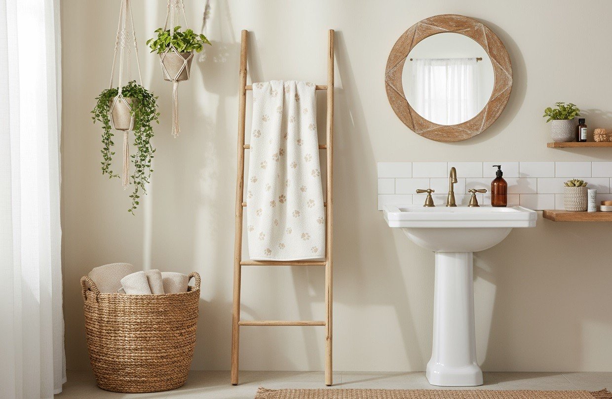 Ręcznik bawełniany 50x100 cm WE LOVE DOGS Paws 6247/33