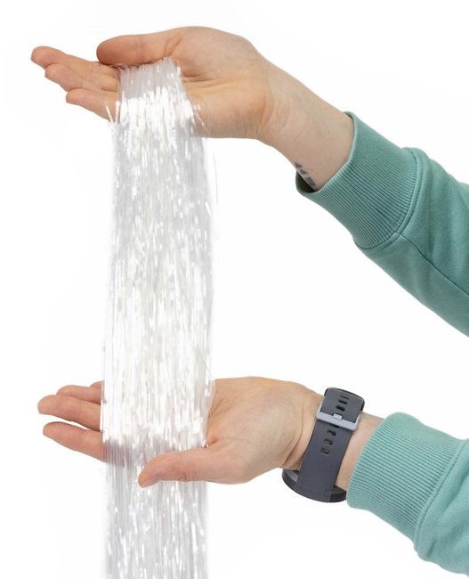 Włosy Anielskie na choinkę, dekoracja świąteczna 100 cm przeźroczyste UNIWERSALNY