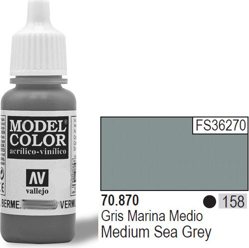 Vallejo Farba Nr158 Medium Seagrey 17ml - 70870