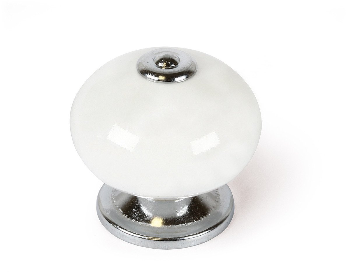 FURNITURE KNOB D40 7-E517.01 WHITE