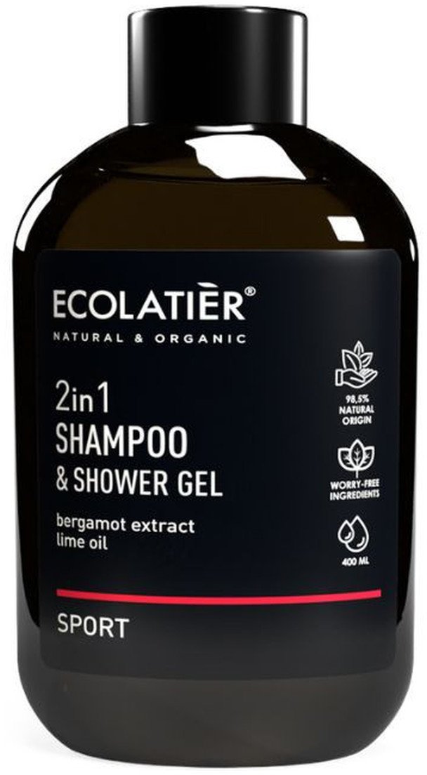 Ecolatier Szampon i żel pod prysznic 2w1 Sport 400ml