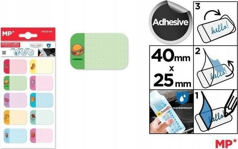 Naklejki imienne 2 arkusze