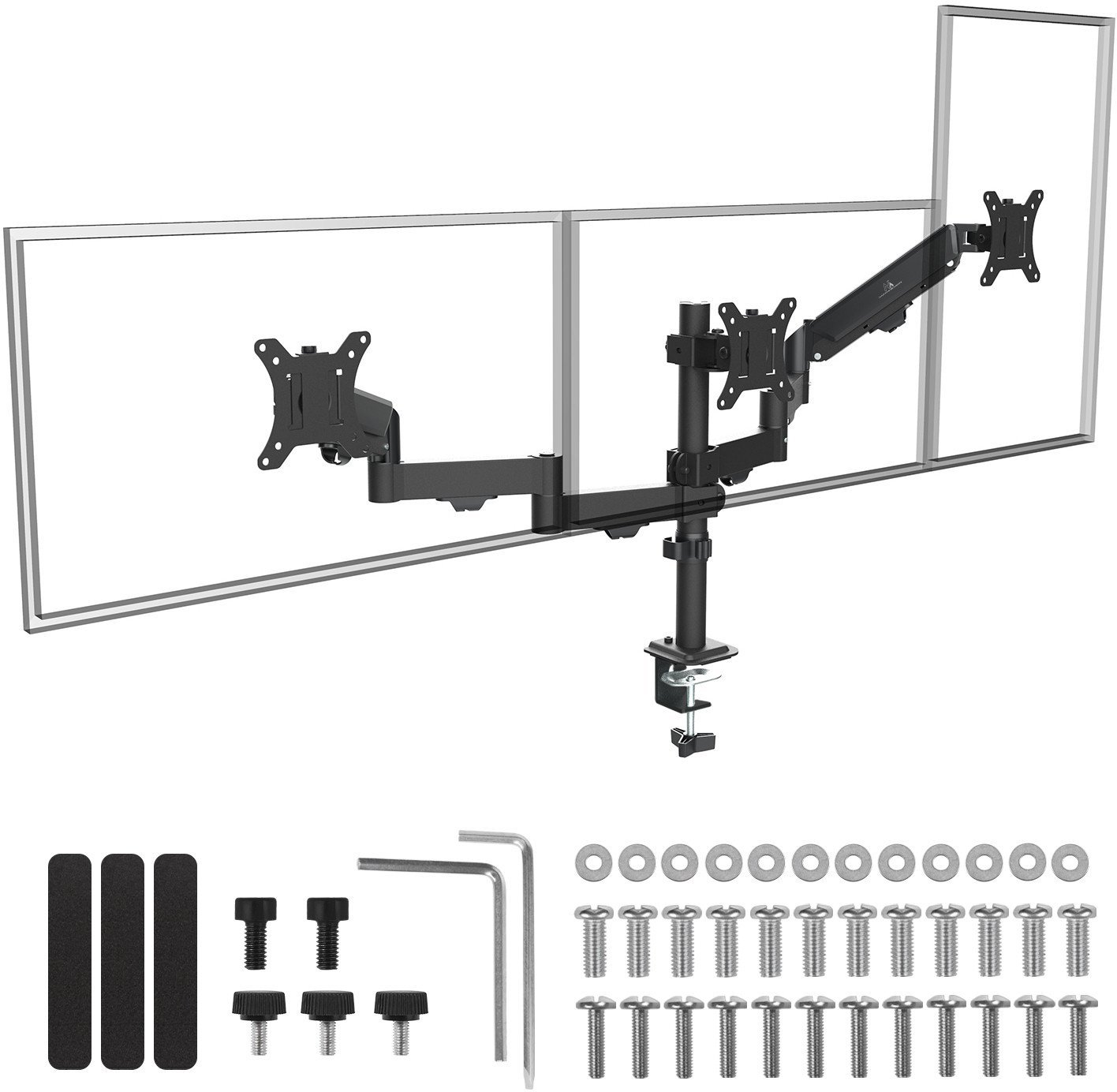 Maclean Uchwyt na 3 monitory 17"-27" 2-8kg MC-137