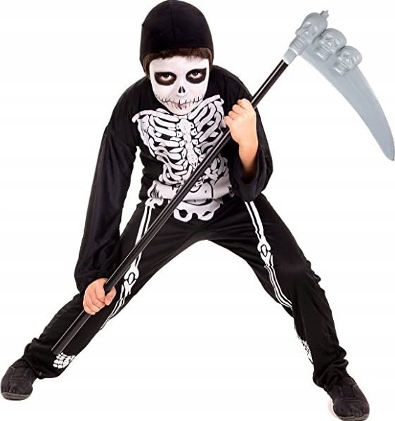 Korbi KOSA ŚMIERCI KOSTUCHY KATA 100cm HALLOWEEN CZASZKI