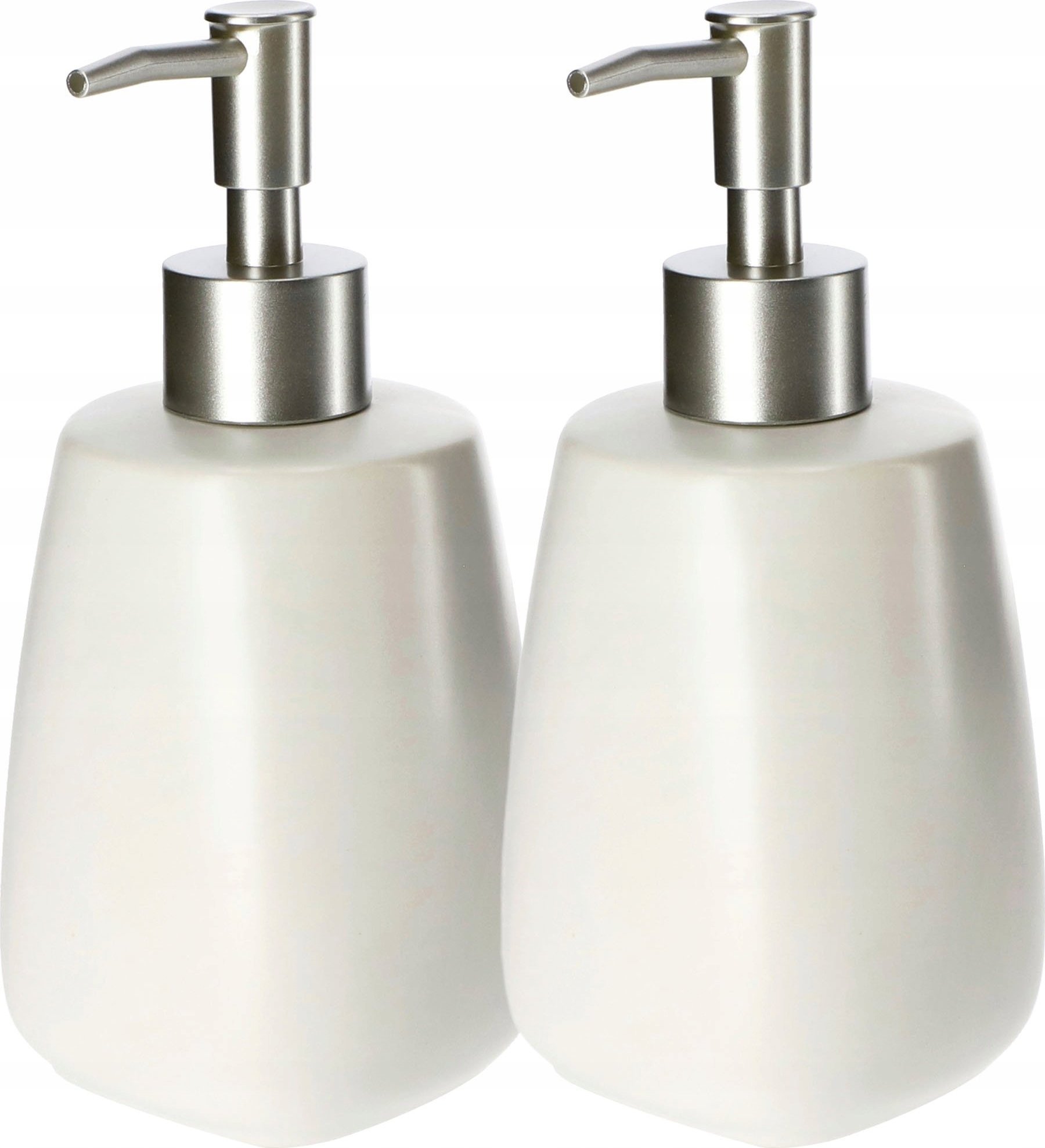 Dozownik do mydła Kadax Dozownik Na Mydło Płyn Pojemnik Biały 2 x 400ml