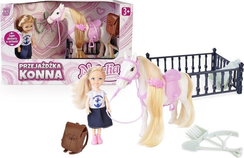 Artyk Zestaw lalka 13cm z koniem 175145