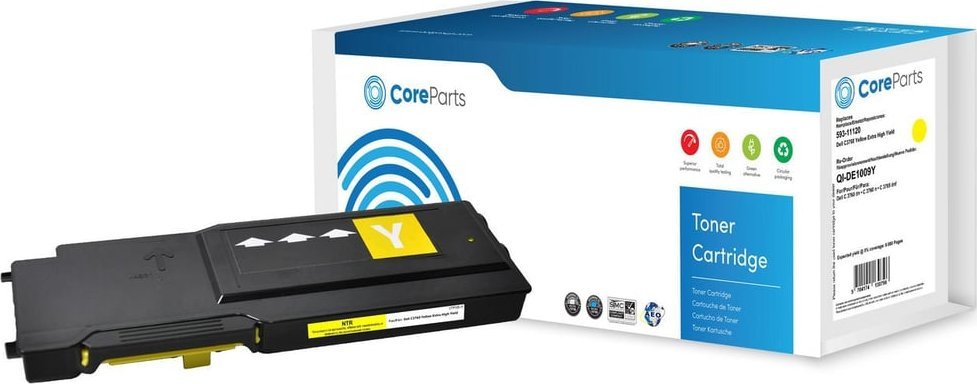 Toner CoreParts CoreParts QI-DE1009Y kaseta z tonerem 1 szt. Zamiennik Żółty