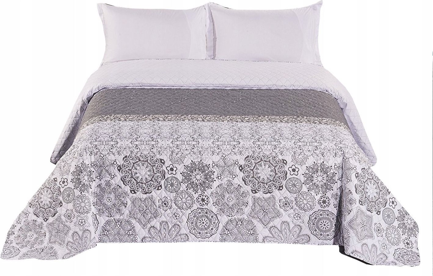 Decoking Narzuta Alhambra biało-szara r. 240x260 cm