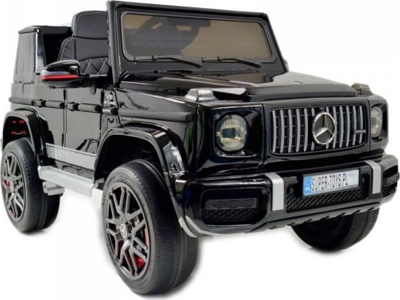 Super-Toys MERCEDES G63 AMG, MIĘKKIE KOŁA EVA, MIĘKKIE SIEDZENIE, LAKIER POLEROWANY FULL OPCJA/BBH0003