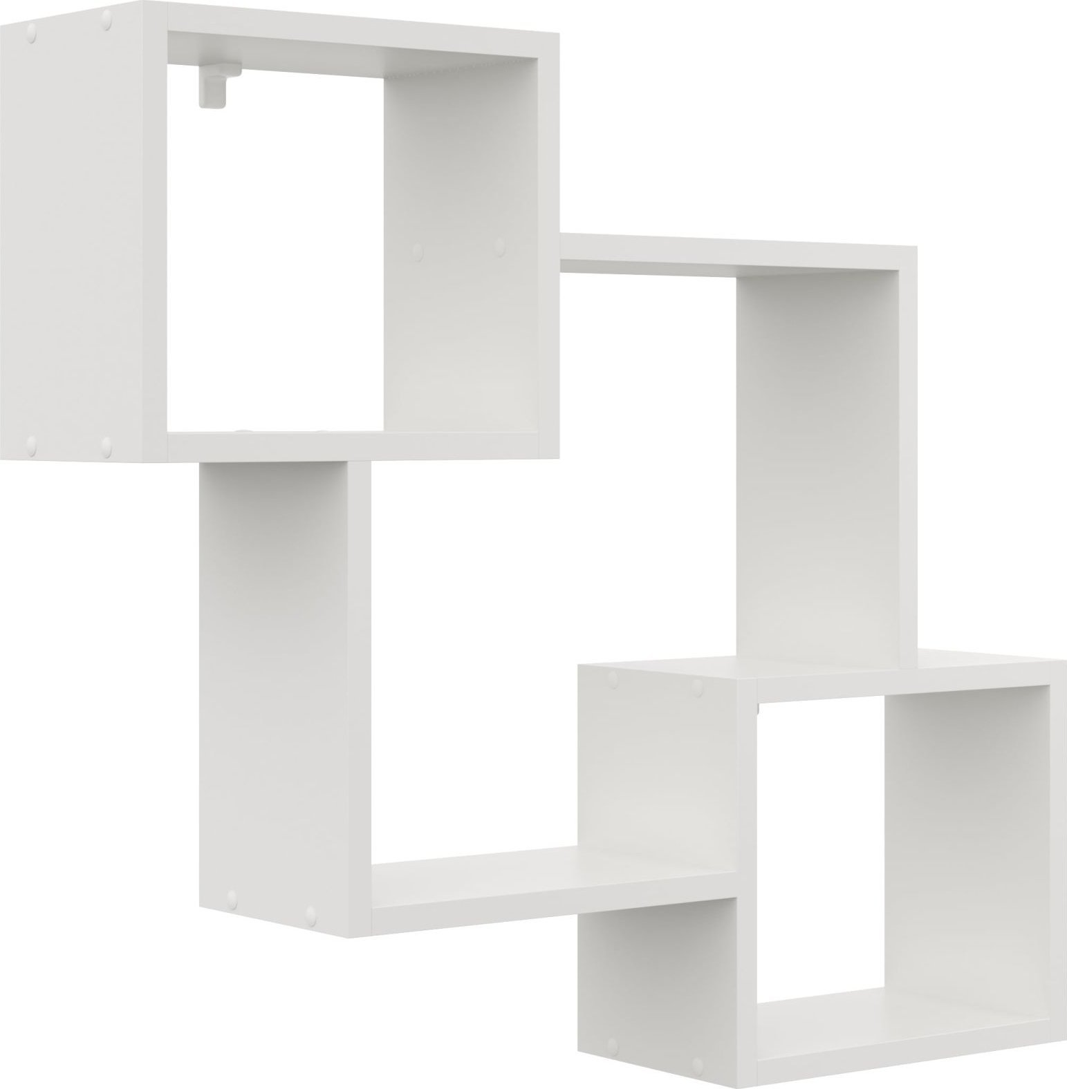 Tyletegotu Półka ścienna, wisząca, regał, 78x18x71 cm, biały, mat