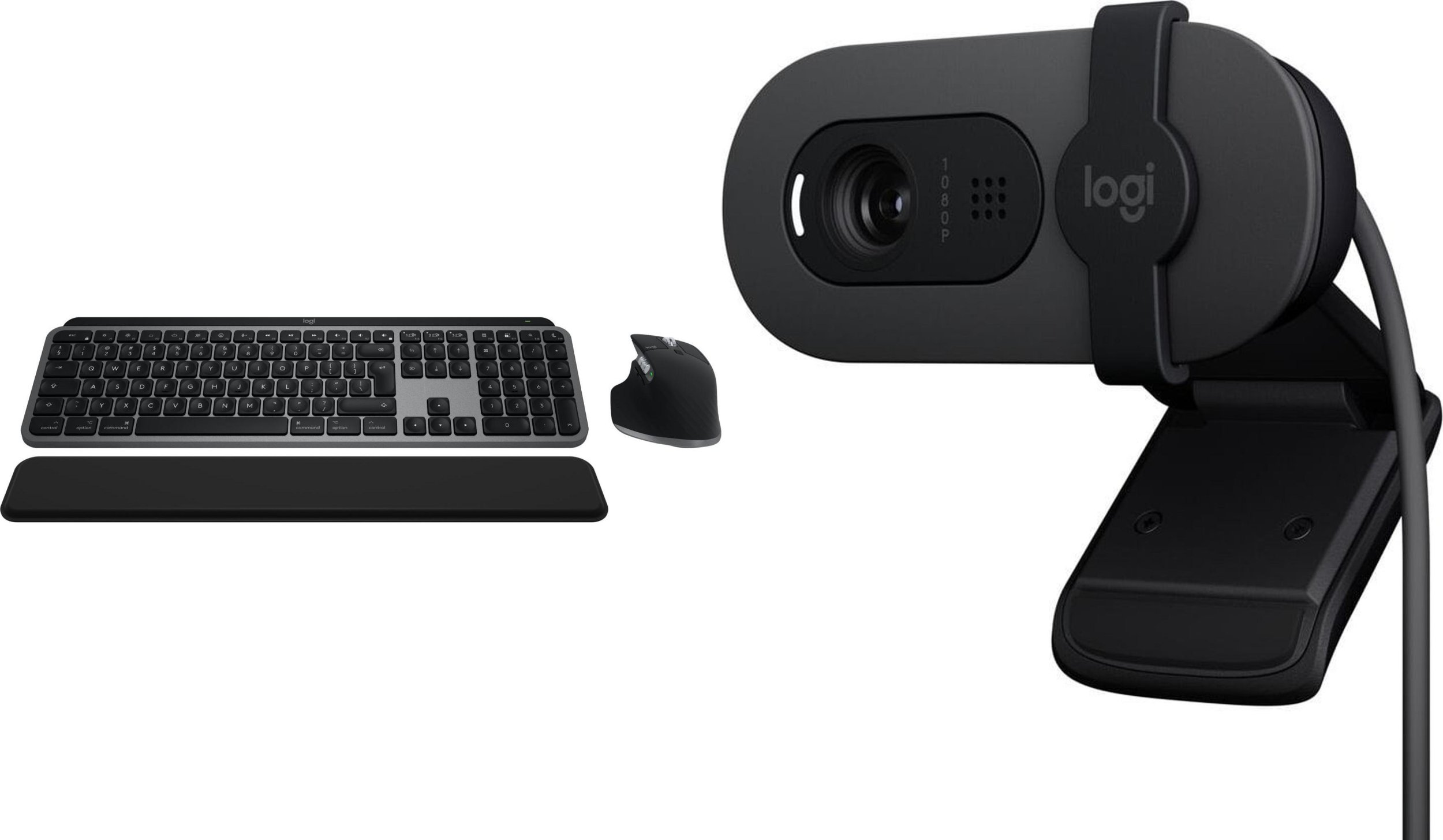 Klawiatura + mysz Logitech MX Keys S Combo for Mac (920-012845) + Brio 100 (960-001585)