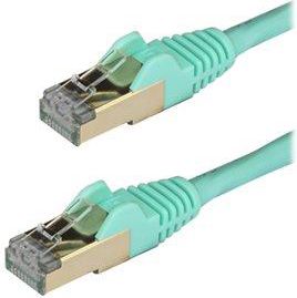 StarTech Patchcord CAT6A, STP, 1m, błękitny (6ASPAT1MAQ)