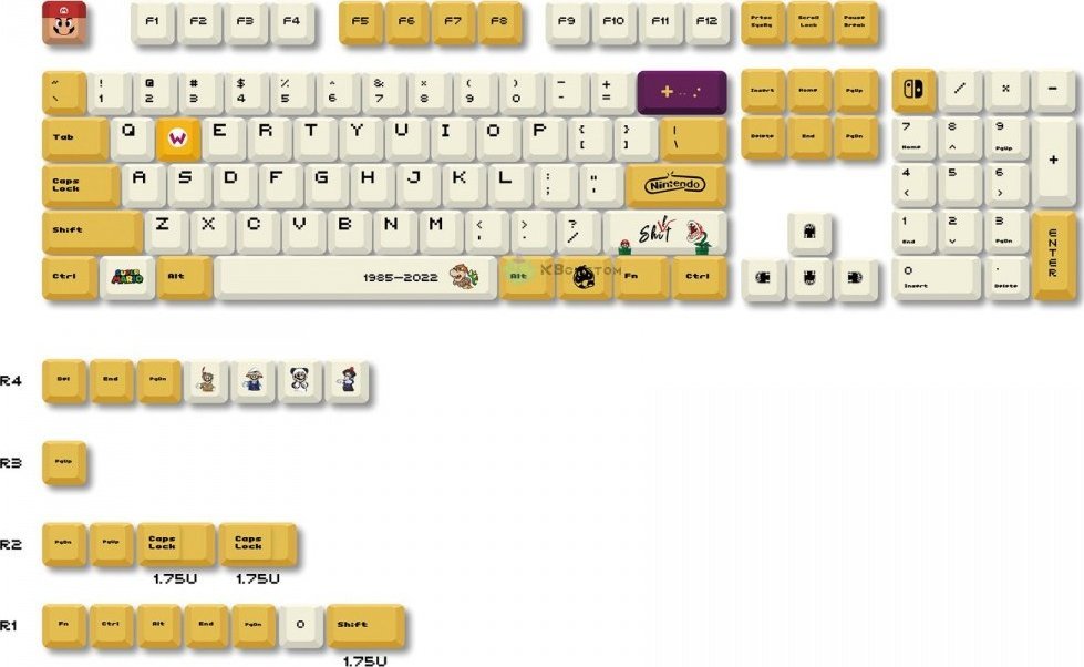 Royal Kludge KEYCAPS PBT - Cherry-14