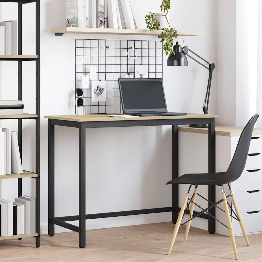 vidaXL stół Dąb Sonoma 80 x 50 x 76,5 cm Drewno inżynieryjne i stal