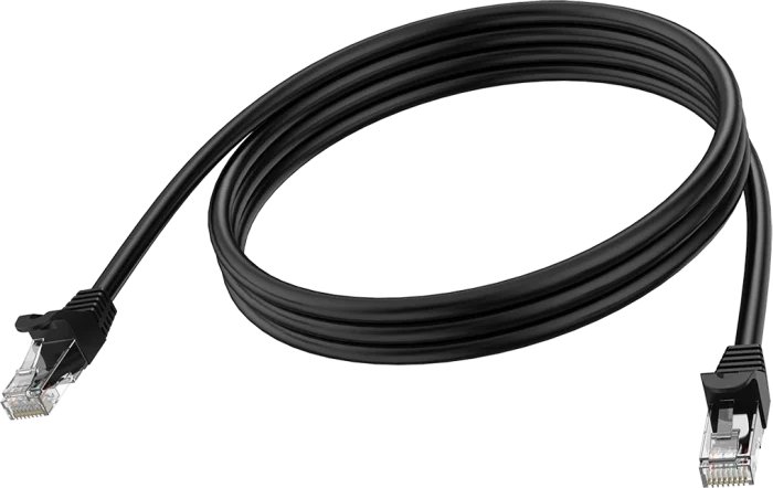 VISION 2m Black CAT6A STP cable