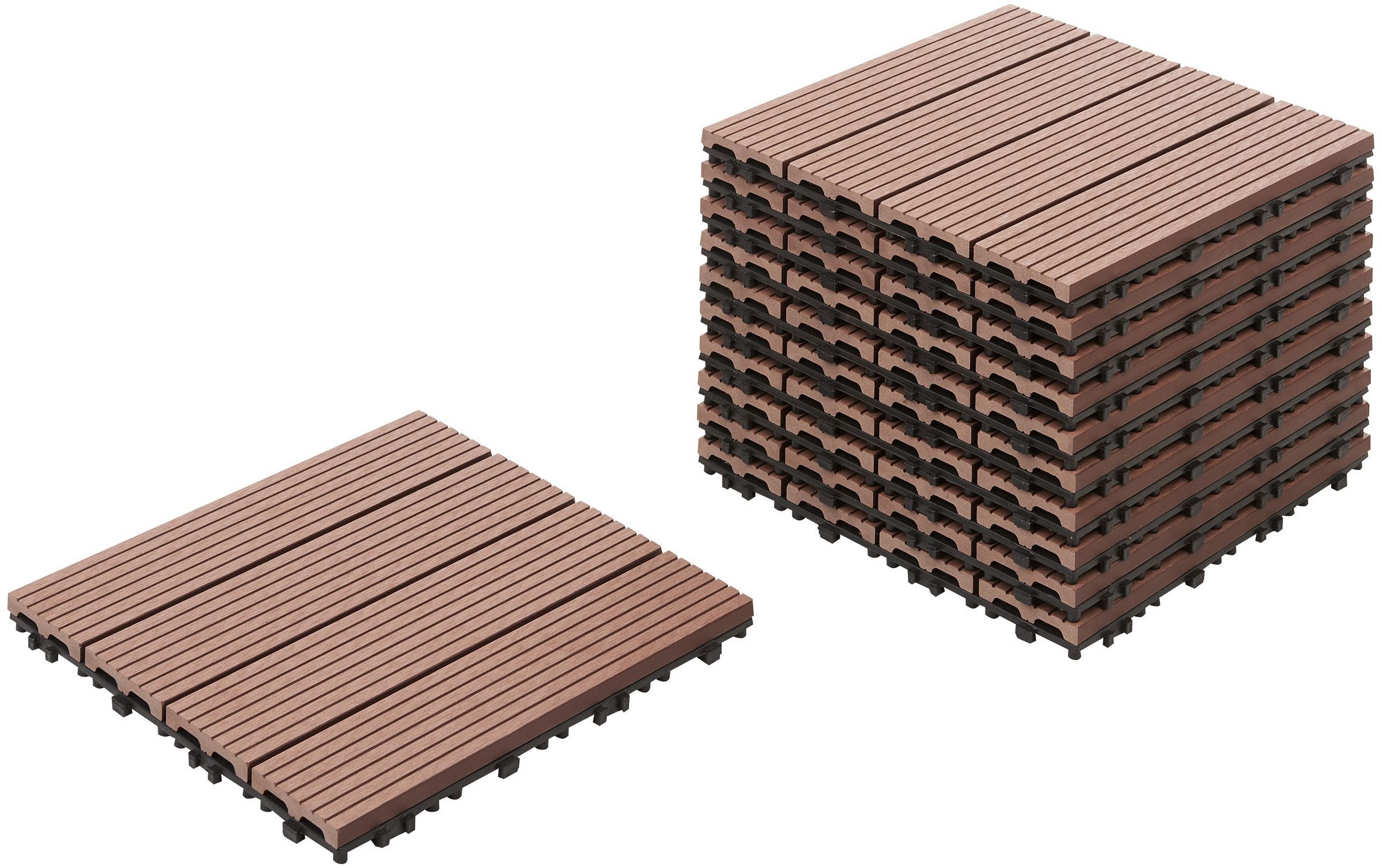 Płytki tarasowe ATELETA Kompozyt WPC Brązowy