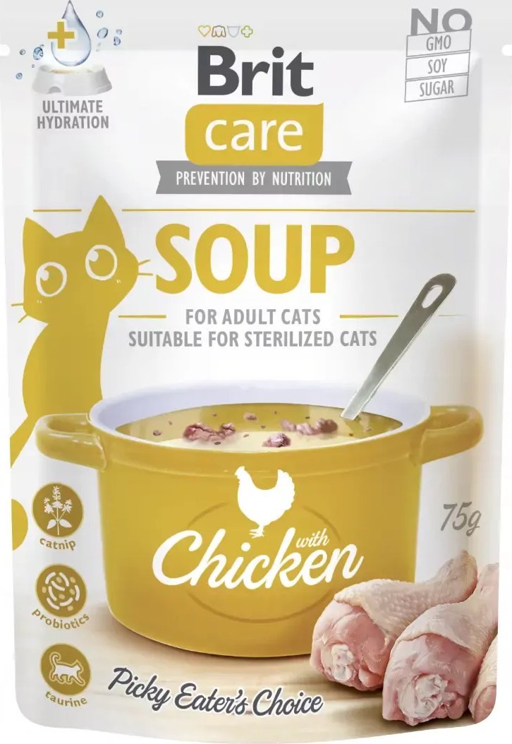 Brit Brit Care Mokra Karma dla Kota Zupa z Kurczakiem 75g