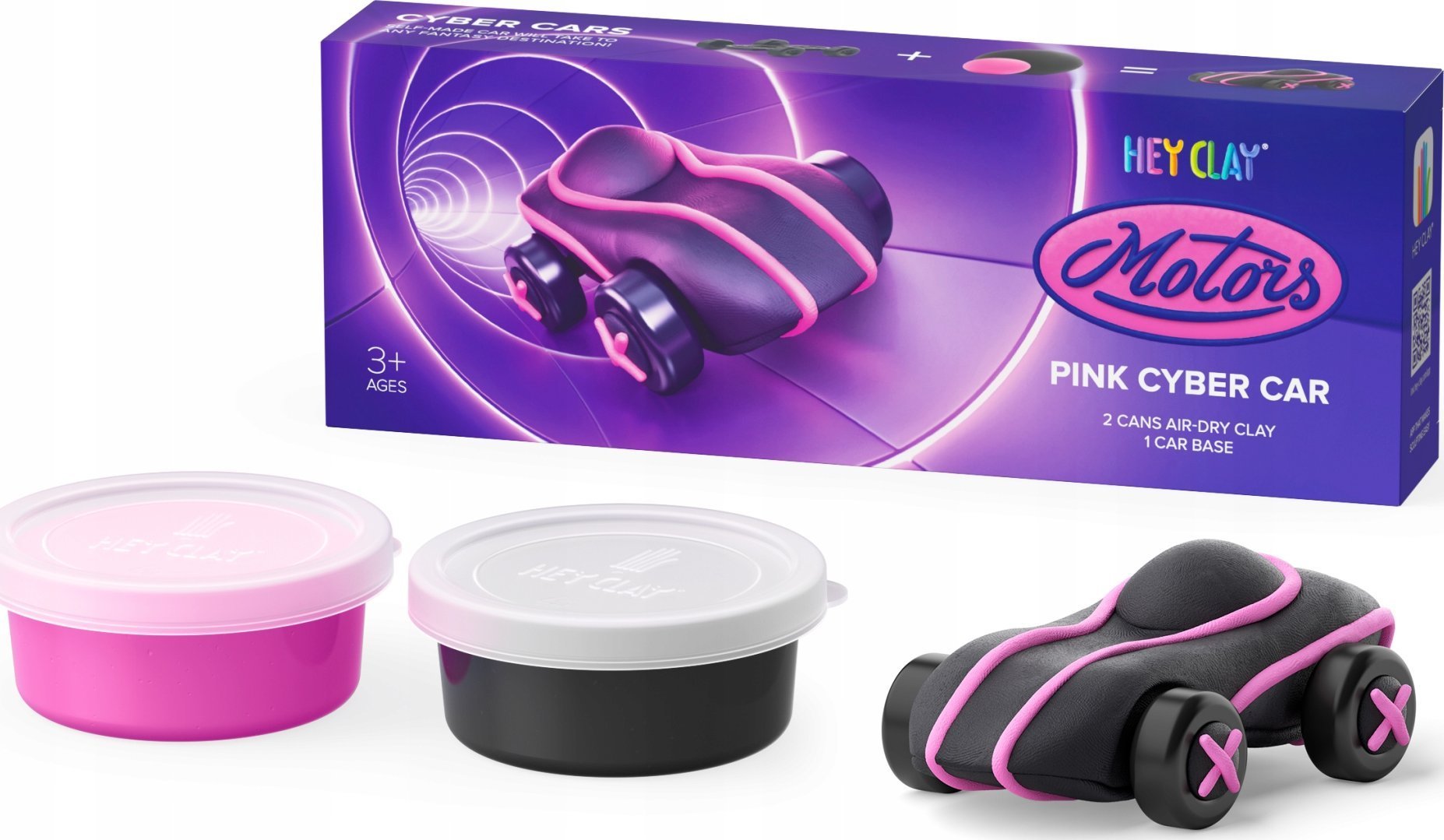 Tm Toys TMT HeyClay masa plast.Cyber auto różowe 04451