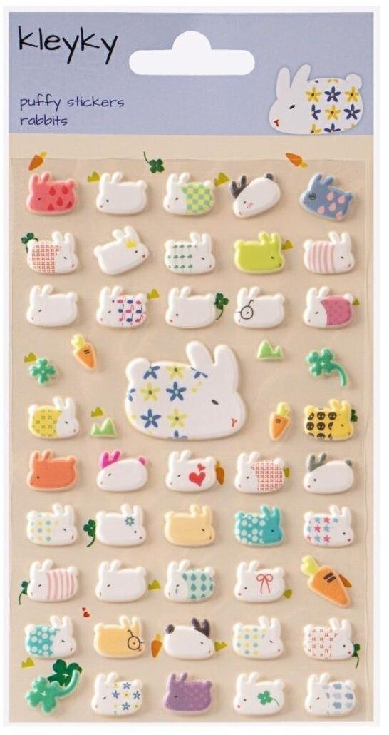 Naklejki wypukłe Króliki