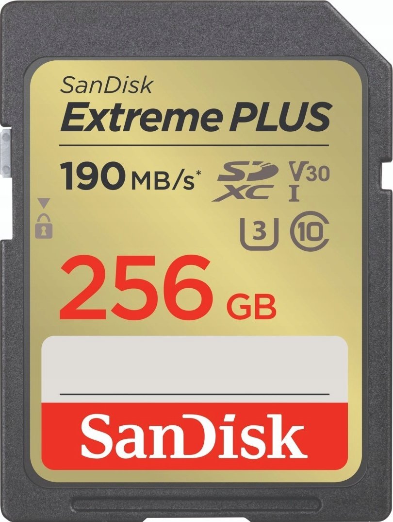 Karta SanDisk Extreme Plus SDXC 256 GB Class 10 UHS-I/U3 V30 (SDSDXWV-256G-GNCIN)