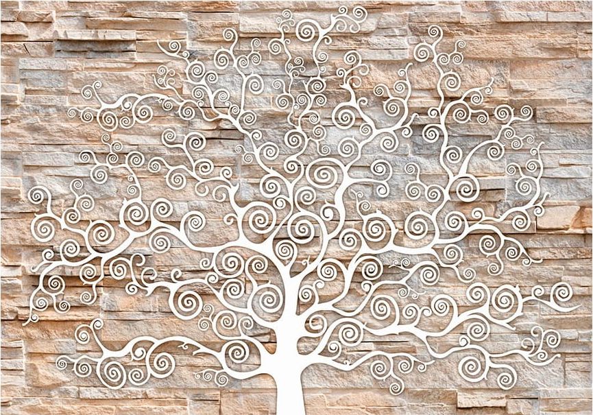 DecoNest Fototapeta - Kamienne drzewo - 250X175