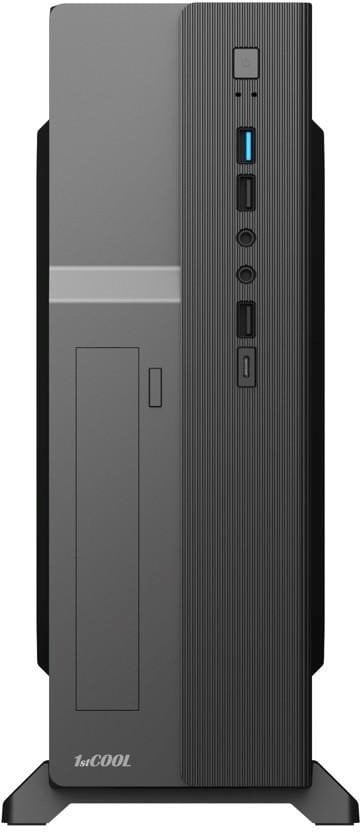 1stCOOL skříň COMPACT 1, Micro Tower, AU, USB 3.0, USB-C, CR, 1x 80mm Fan, černá