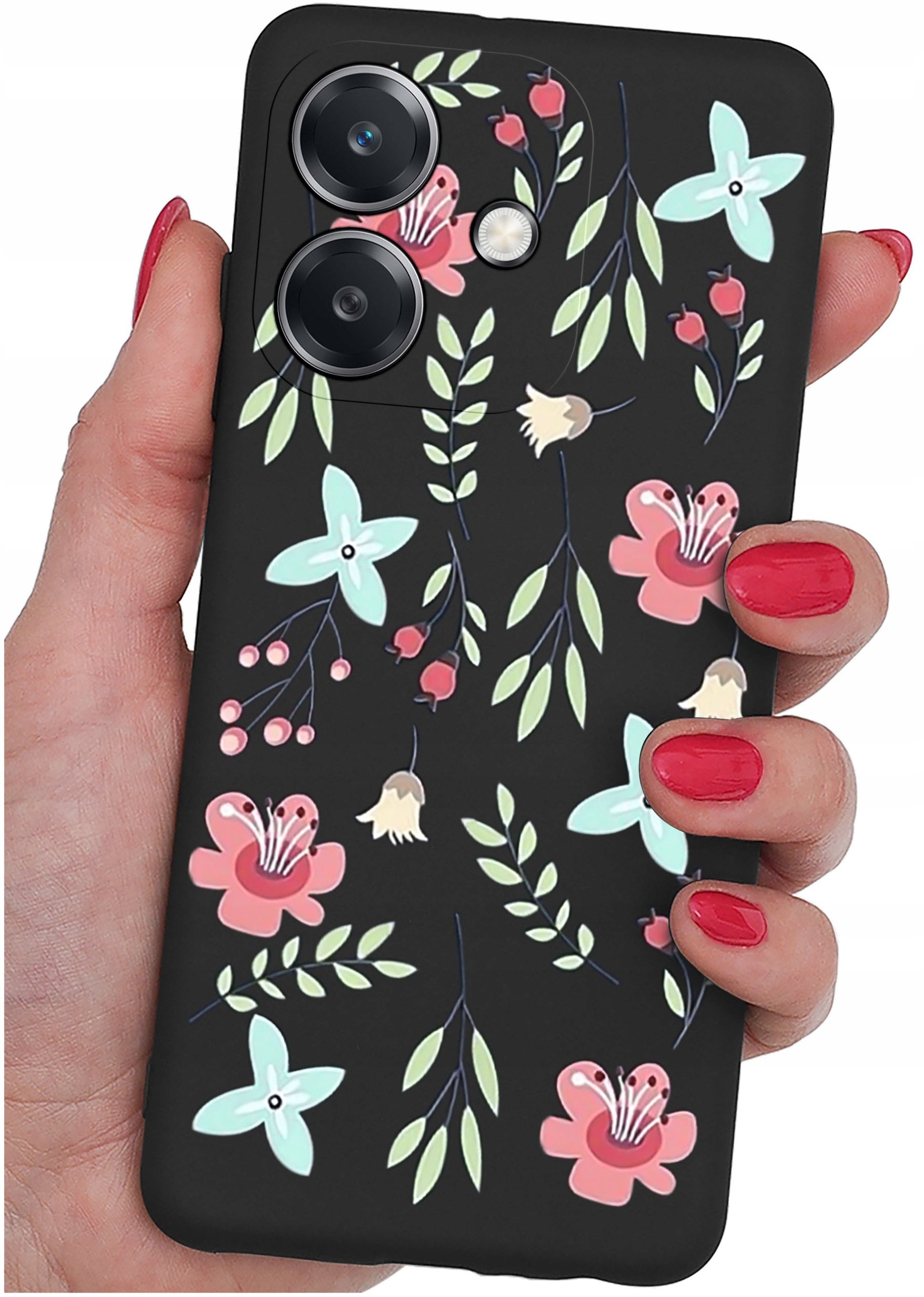 Etui do Oppo A40 | A40M | WZORY | SILIKONOWE MATT SZKŁO 9H