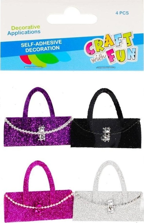 Craft with Fun OZDOBA DEK TOREBKI SPRZYL 4SZT CF PBH 12/144