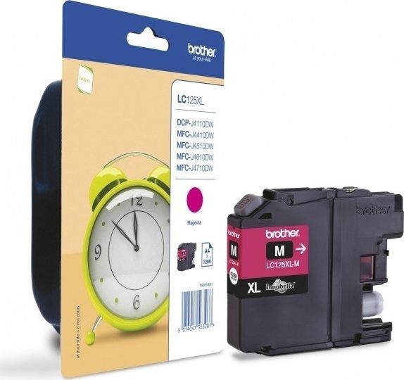 Tusz Brother Brother Tusz LC125XLM Magenta 1,2K 1200sh