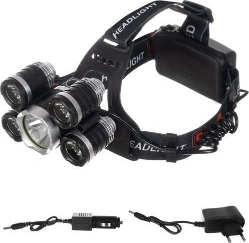 Latarka czołowa Iso Trade Latarka czołowa 5 x LED T6 CREE