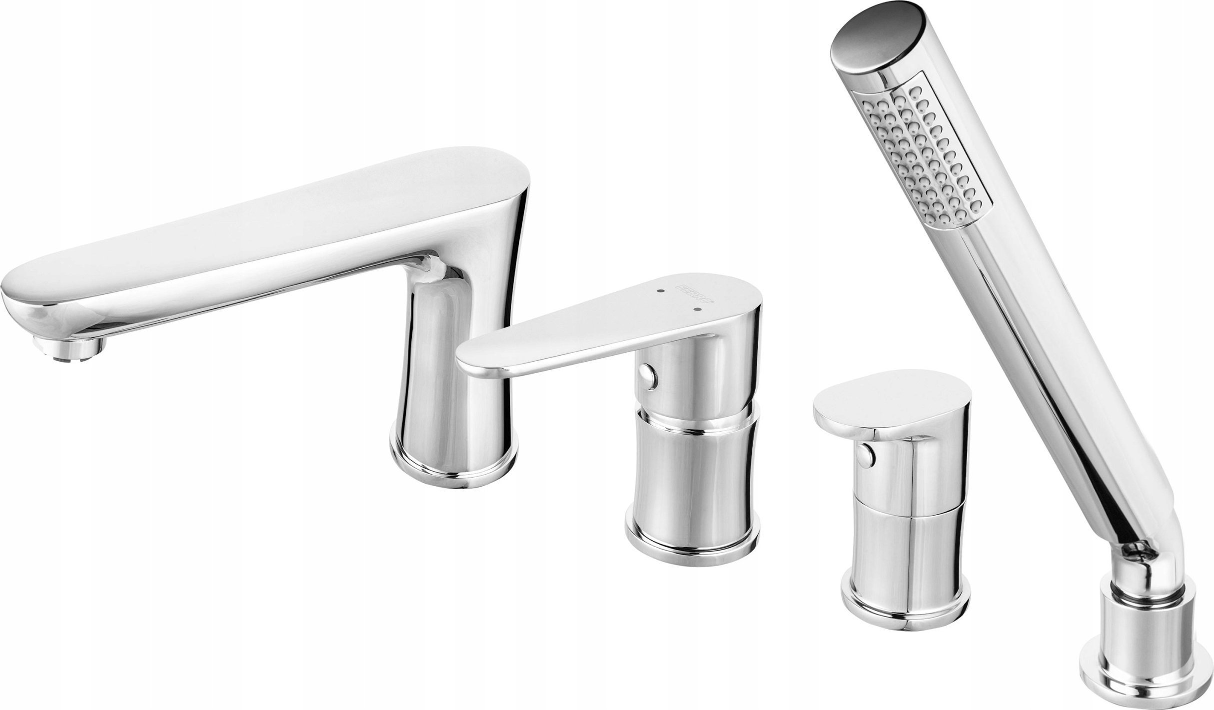 Bateria wannowa Ferro BAT. ALGEO WANNOWA 4-OTW. CHROM FERRO // BF.BAG11A