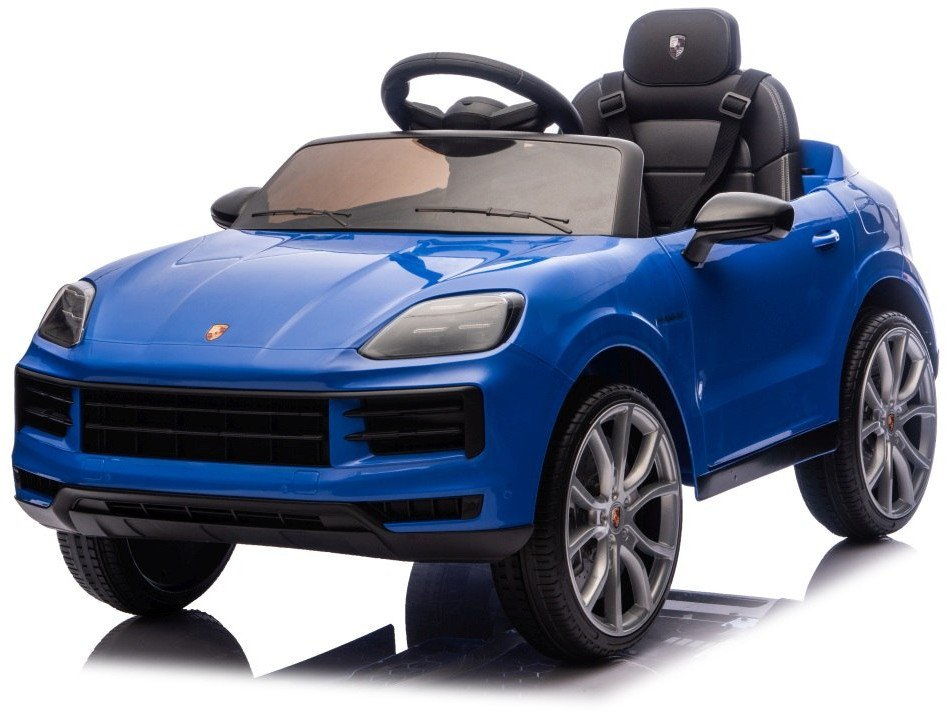 Autko na Akumulator Porsche Cayenne Niebieski Elektryczny Jeździk dla Dziecka EDUKAMP