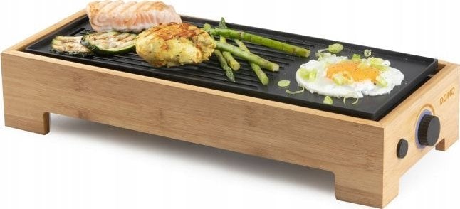 DOMO DO9271G Plancha grill, bamboo style, 42x28