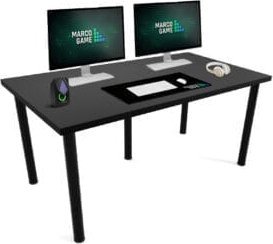 Biurko gamingowe MARCO GAME BIG 160x80cm Czarne