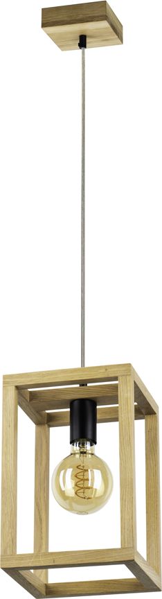 Lampa wisząca Spotlight Lampa wisząca brązowa kuchenna Spotlight Kago drewno dębowe 61540174