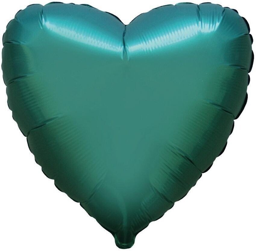 Balon foliowy 46cm Serce satynowe zielone