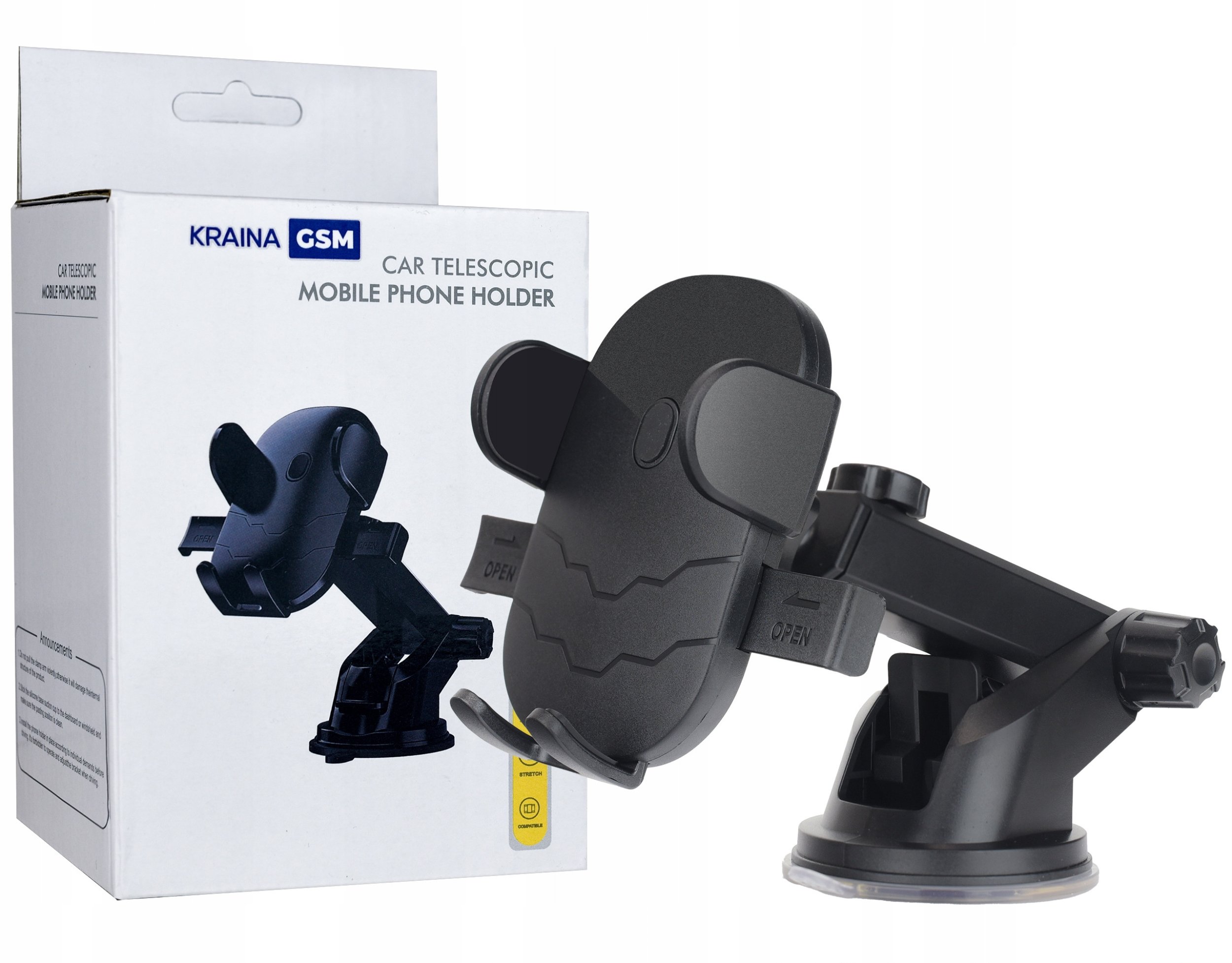 UCHWYT DO SAMOCHODU MOCOWANIE TELEFONU NA SZYBĘ DESKĘ SAMOCHODOWY MOCNY