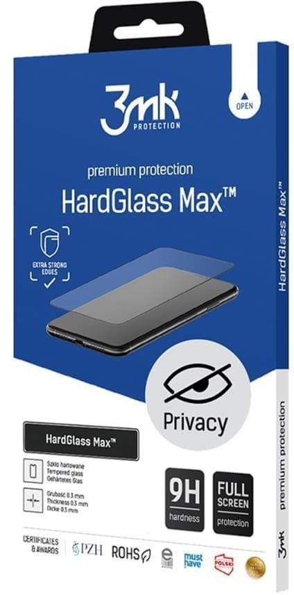 Szkło hartowane 3MK HardGlass Max Privacy do Samsung Galaxy S25 Edge czarny