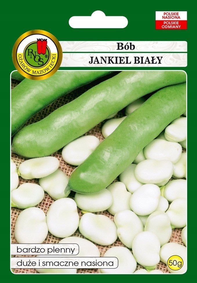 PNOS Nasiona warzyw | Bób Jankiel Biały | Opakowanie 50g