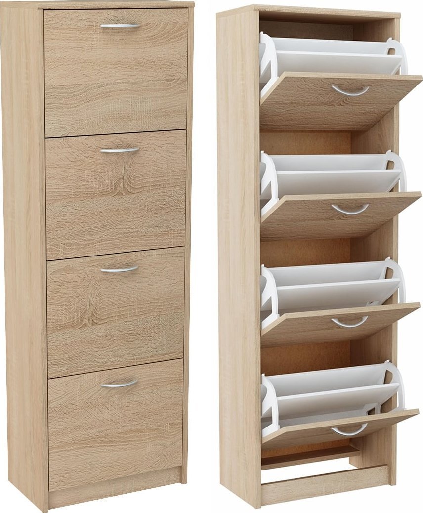 Bestseller Szafka na buty K025 Dąb Sonoma 152x50x28 cm