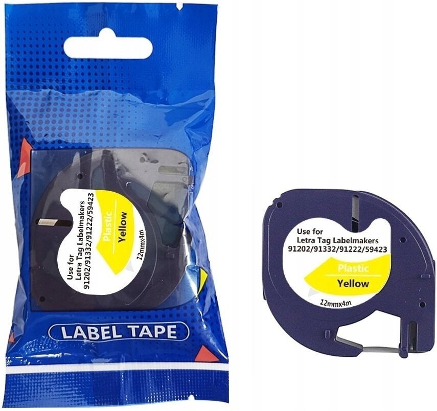 Taśma DYMO LT 59423 12mm x 4m S0721620 czarny na żółtym zamiennik
