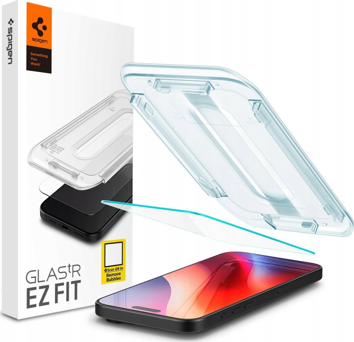 Spigen Spigen Glas.TR iPhone 16 Pro "EZ FIT" clear szkło hartowane AGL07935